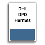 Shipping labels for DPD - DHL - Hermes & Co