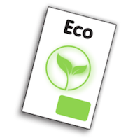 Étiquettes éco - fabriquées à partir de papier 100% recyclé