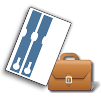 Suitcase tag and plastic labels
